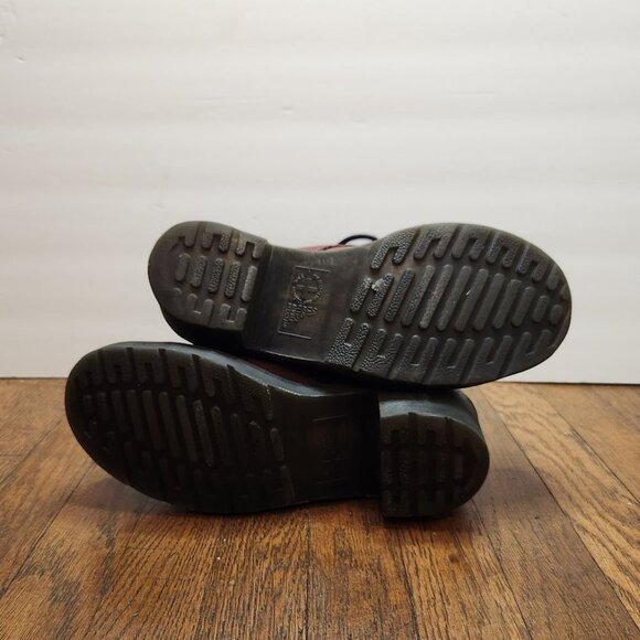 Dr. Martens Burnished Red Alexandra Heeled Boots - Picture 9 of 13